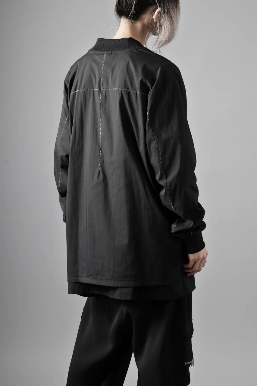 thom/krom WORK POCKET JACKET / ELASTIC COTTON & POLYAMIDE (BLACK) - Image 10
