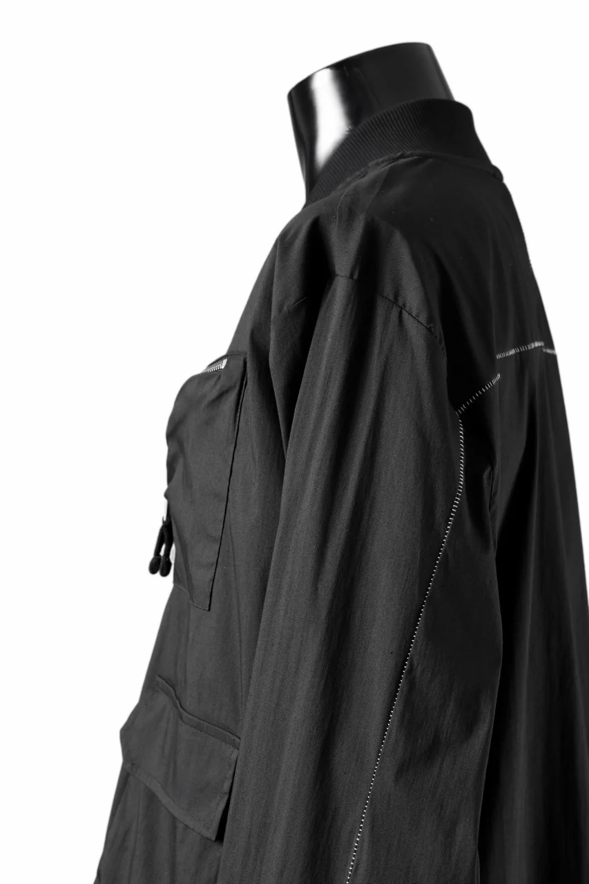 thom/krom WORK POCKET JACKET / ELASTIC COTTON & POLYAMIDE (BLACK) - Image 19