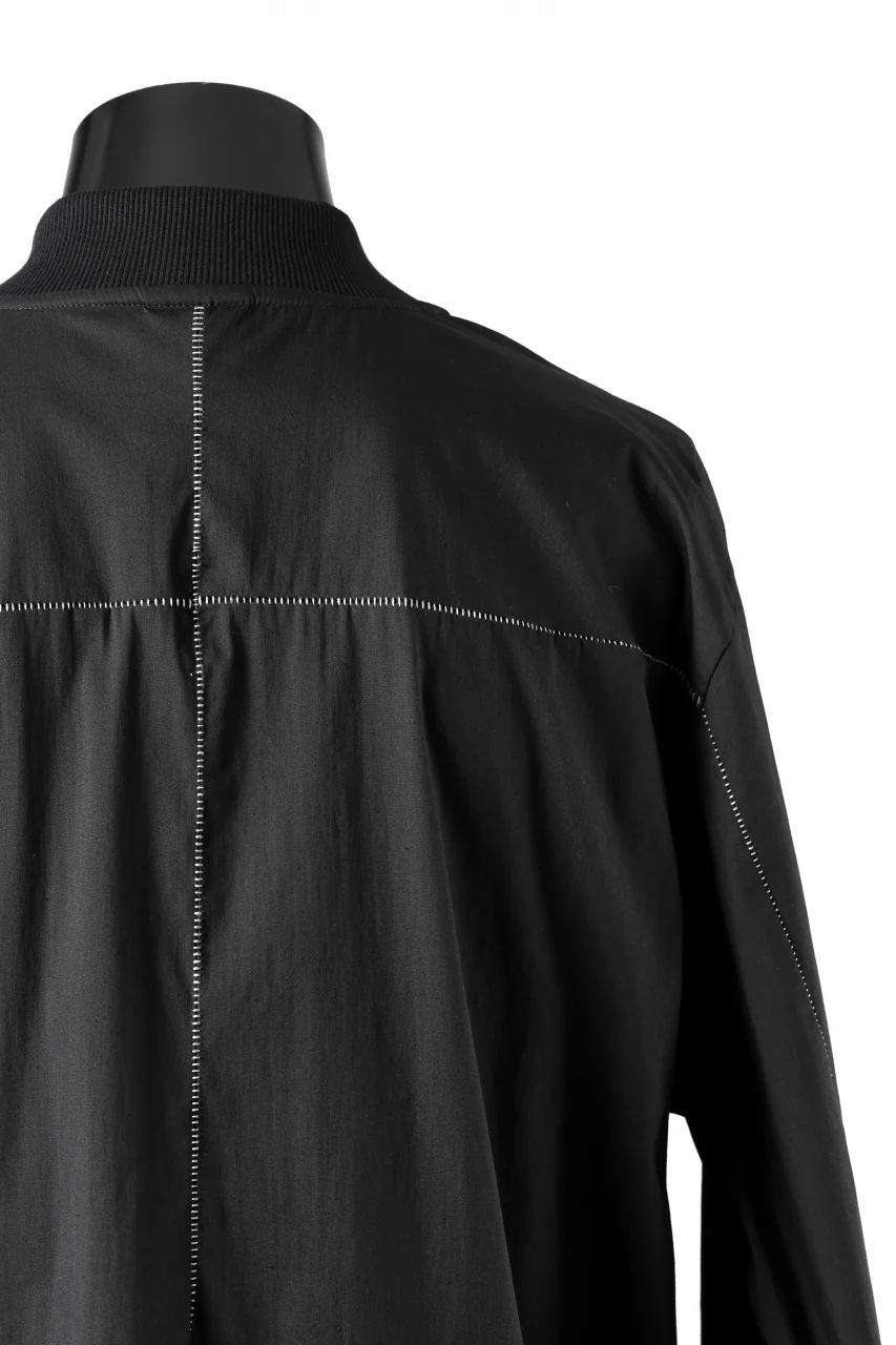 thom/krom WORK POCKET JACKET / ELASTIC COTTON & POLYAMIDE (BLACK) - Image 20