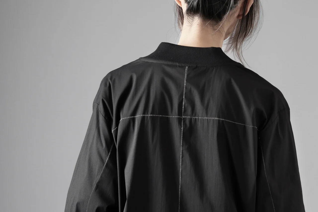 thom/krom WORK POCKET JACKET / ELASTIC COTTON & POLYAMIDE (BLACK) - Image 27
