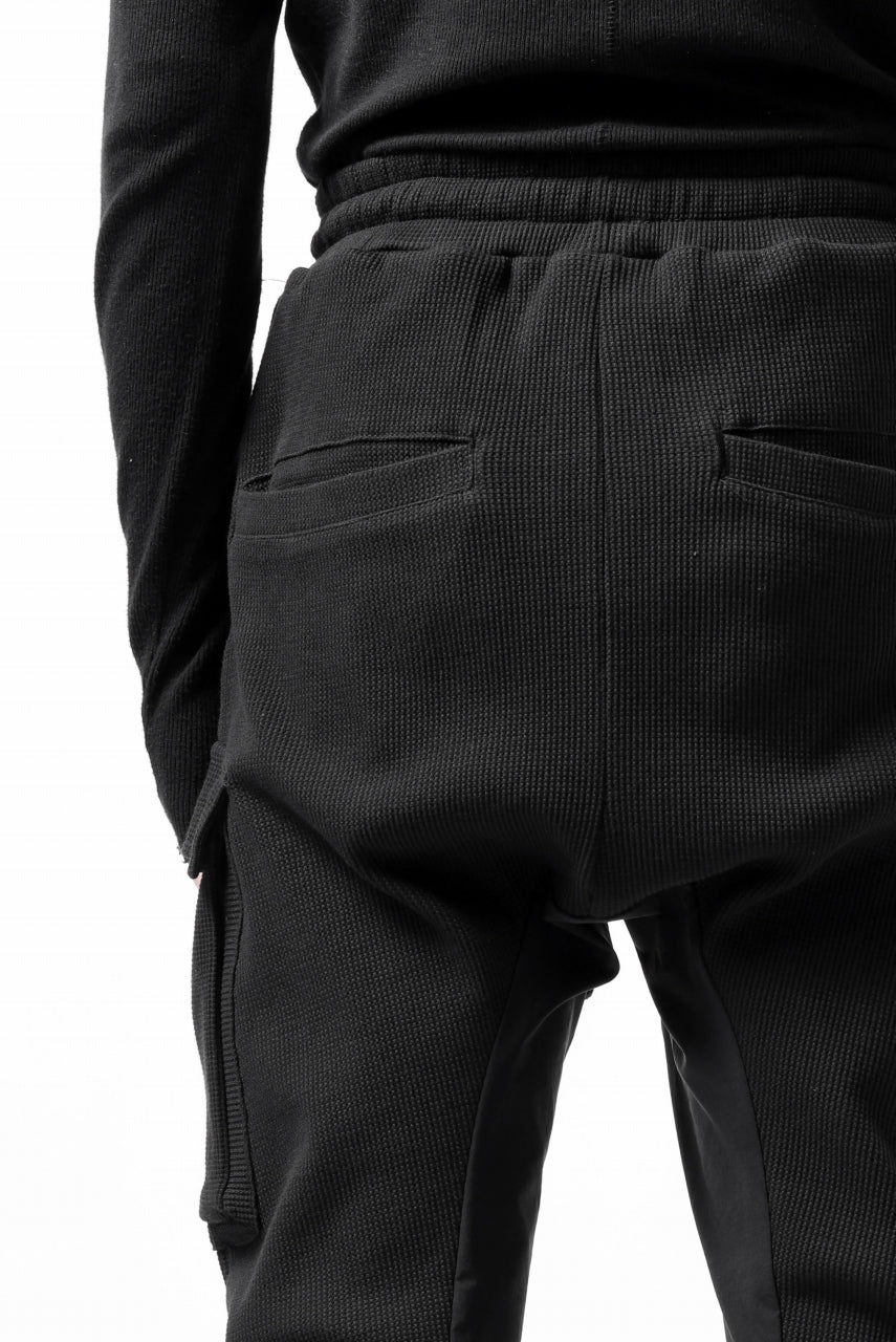 thom/krom WORKED EASY JOGGER PANTS / WAFFLE JERSEY (BLACK) - Image 21