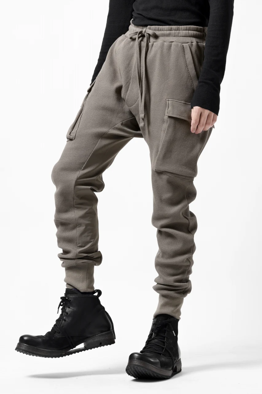 thom/krom WORKED EASY JOGGER PANTS / WAFFLE JERSEY (FOSSIL) - Image 7