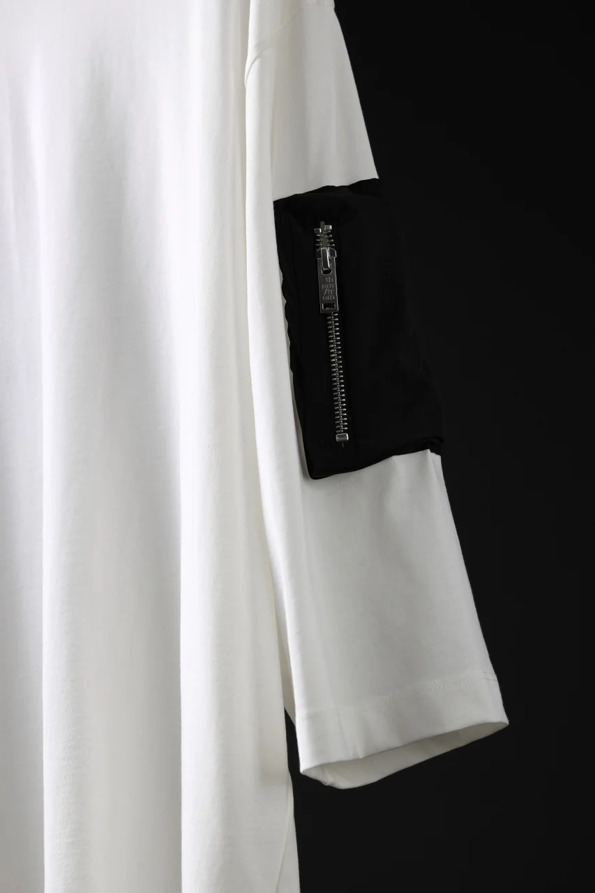 thom/krom ZIP POCKET SHORT SLEEVE TEE / COTTON JERSEY (CREAM) - Image 14