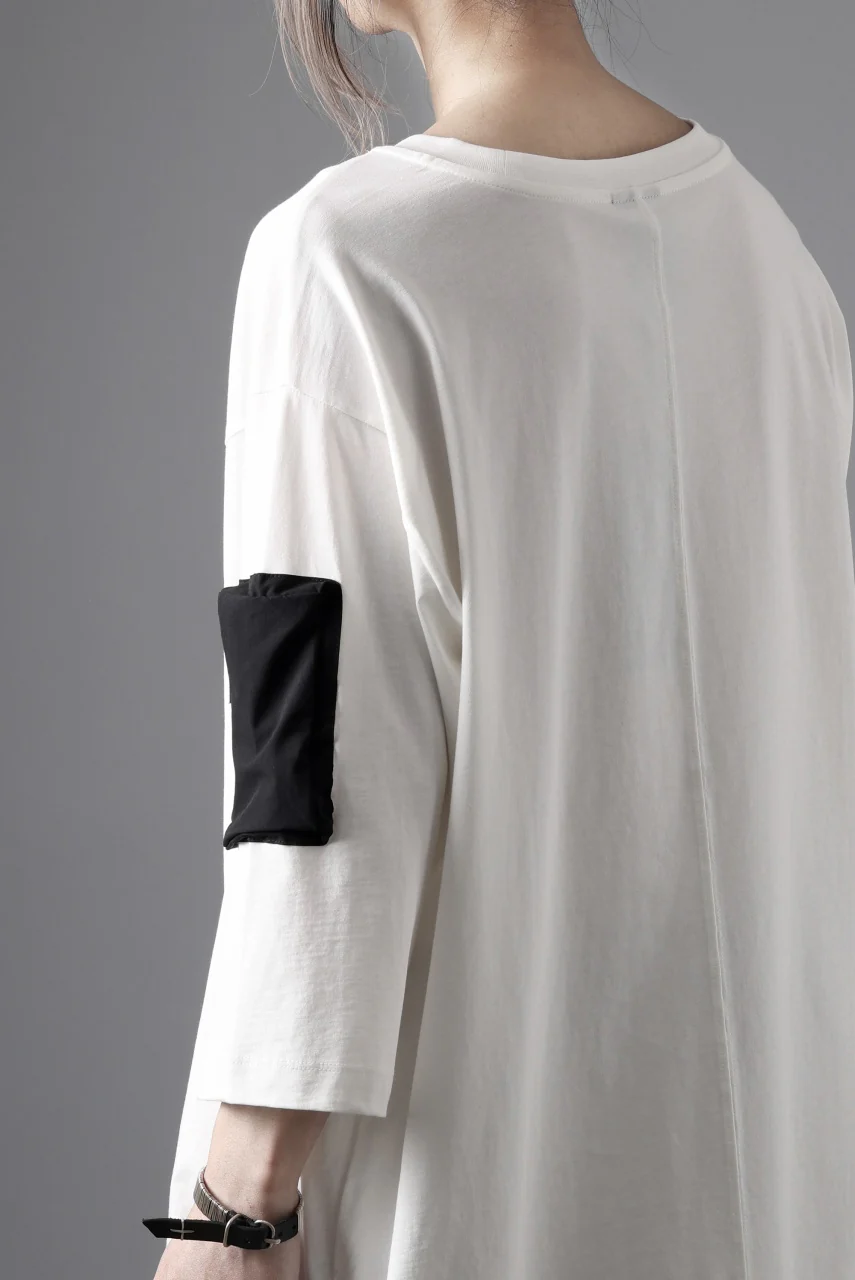 thom/krom ZIP POCKET SHORT SLEEVE TEE / COTTON JERSEY (CREAM) - Image 20