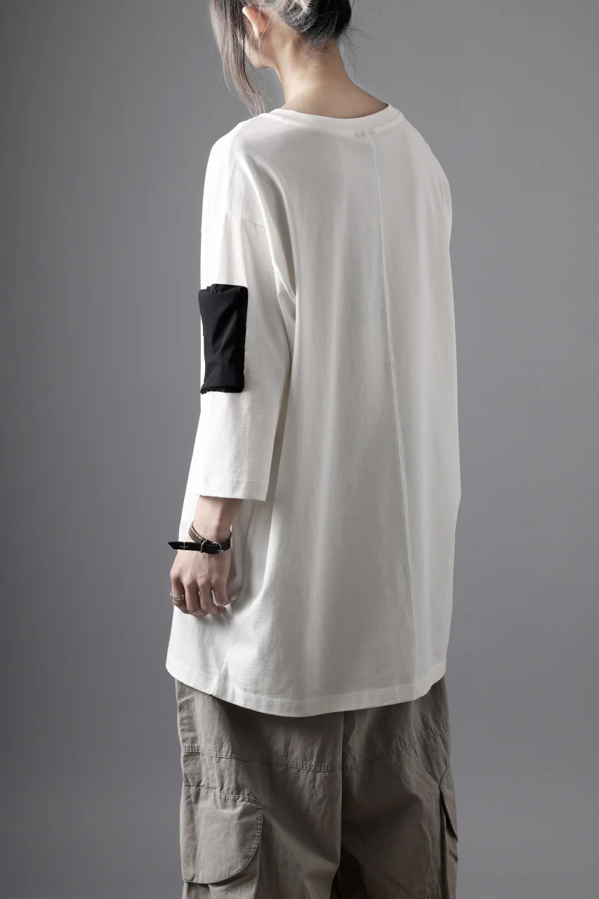 thom/krom ZIP POCKET SHORT SLEEVE TEE / COTTON JERSEY (CREAM) - Image 8