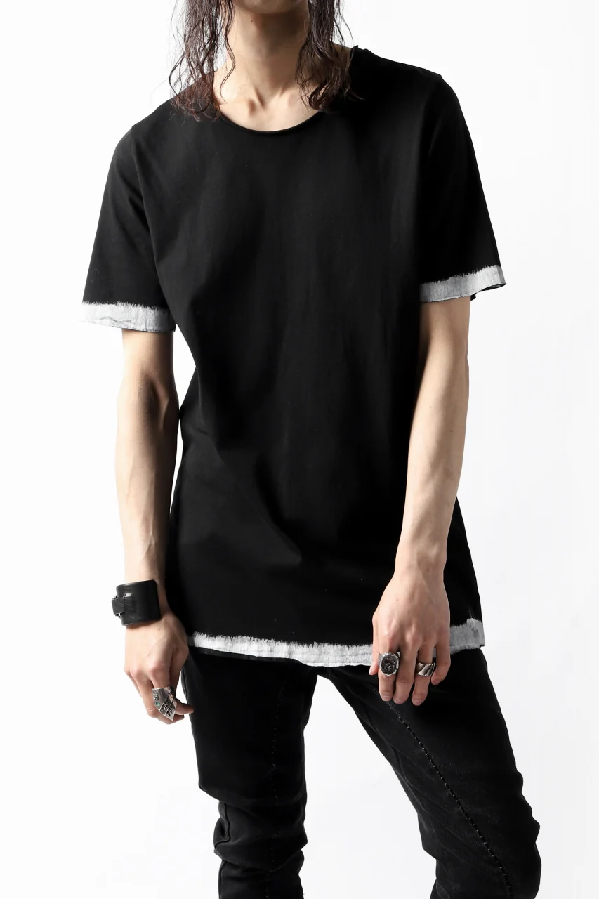 thomkrom BRUSH PAINT END T-SHIRT (BLACK) - Image 13