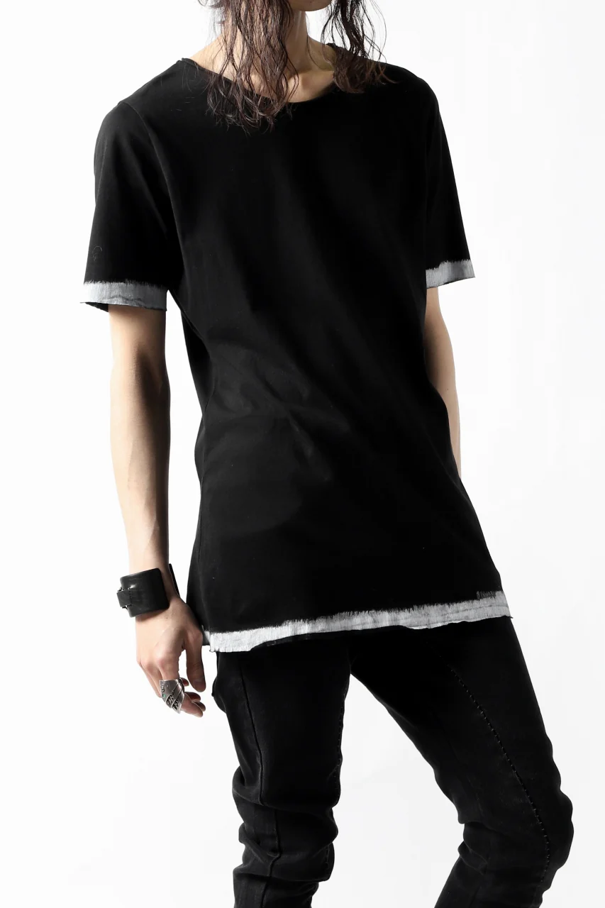 thomkrom BRUSH PAINT END T-SHIRT (BLACK) - Image 14