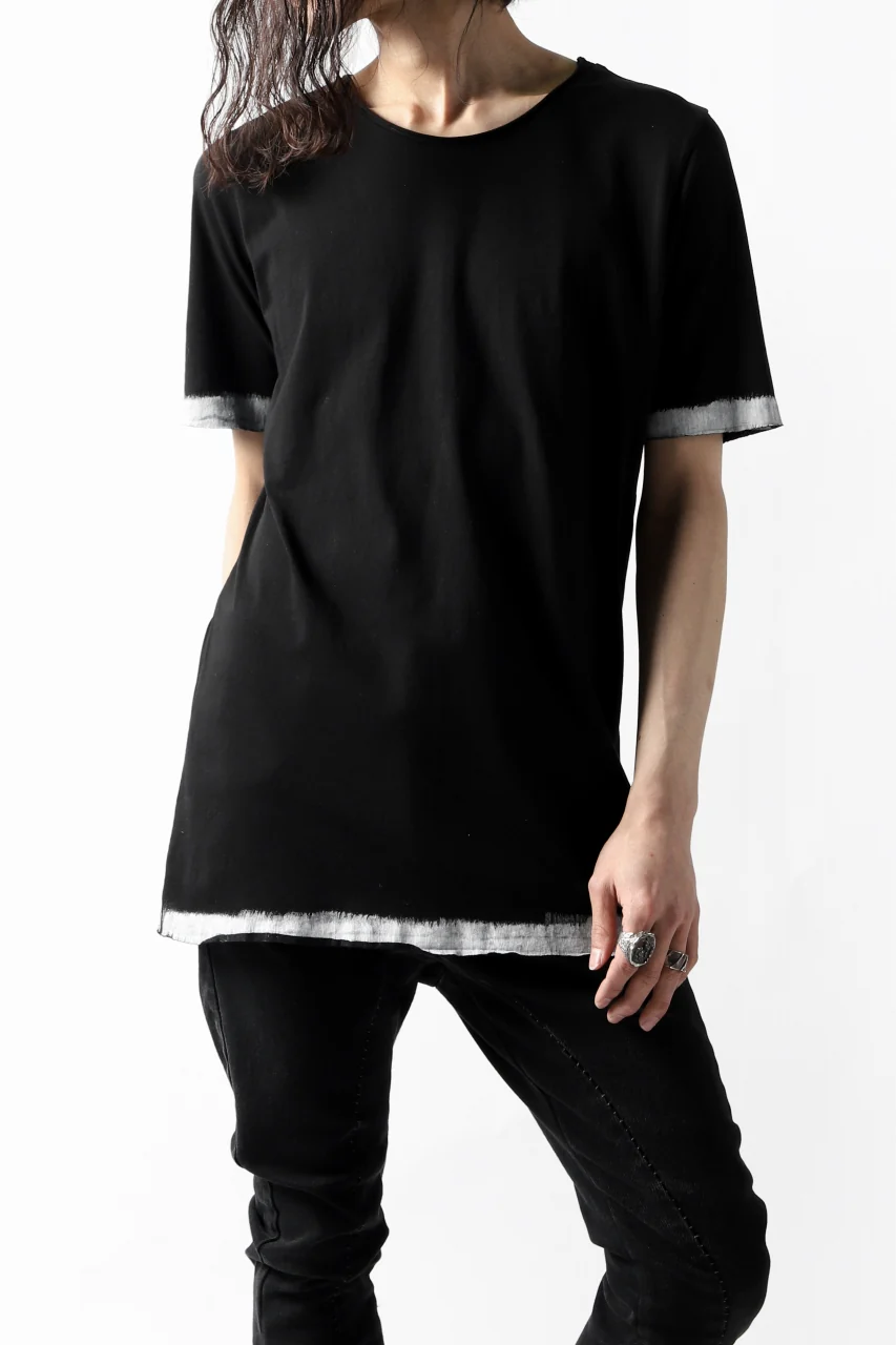 thomkrom BRUSH PAINT END T-SHIRT (BLACK) - Image 16