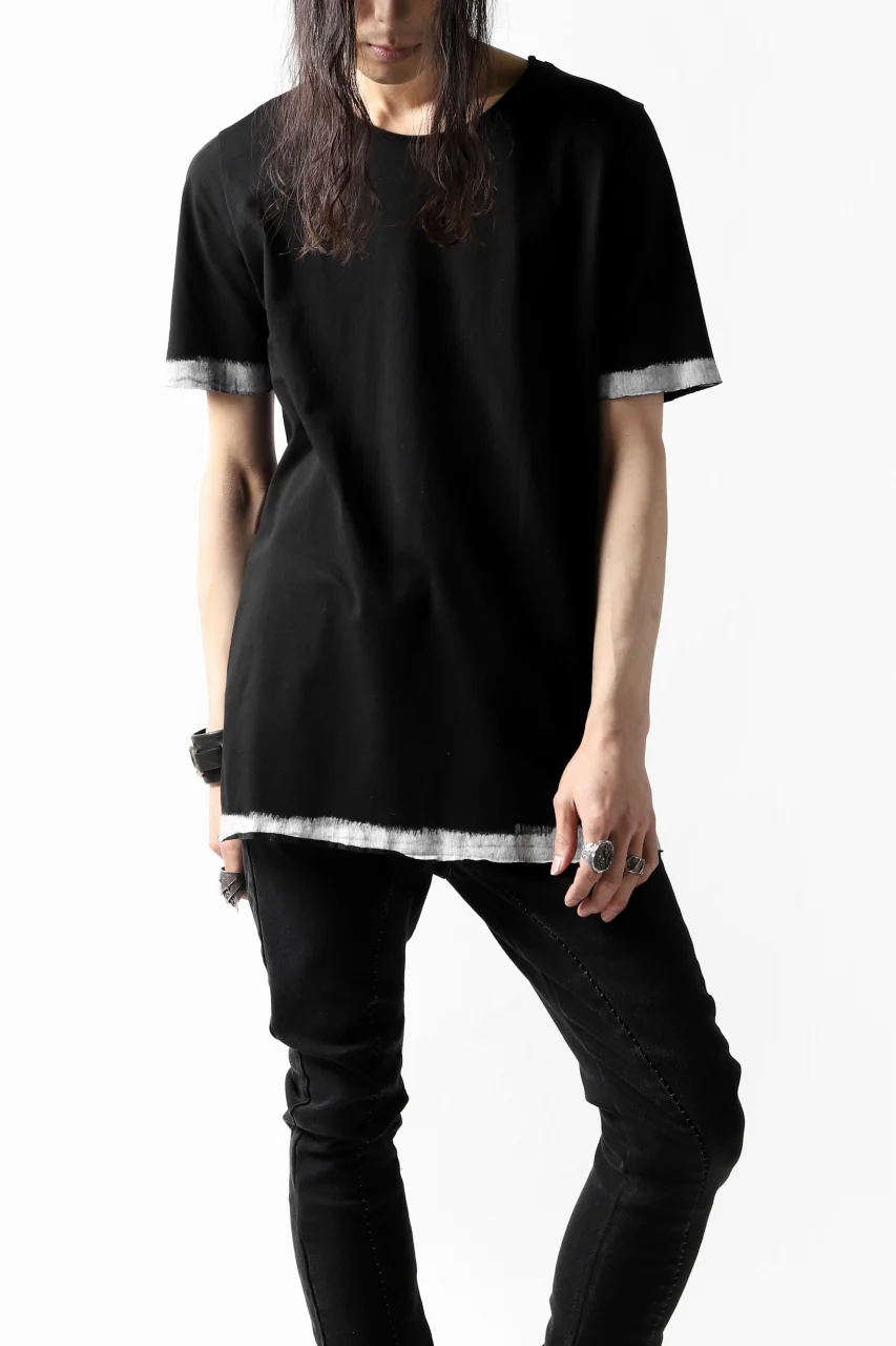 thomkrom BRUSH PAINT END T-SHIRT (BLACK) - Image 2