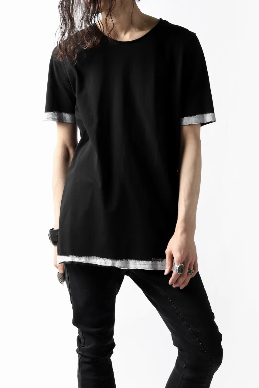 thomkrom BRUSH PAINT END T-SHIRT (BLACK) - Image 3