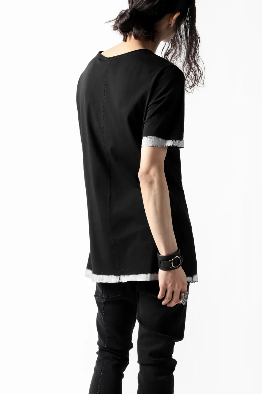 thomkrom BRUSH PAINT END T-SHIRT (BLACK) - Image 5