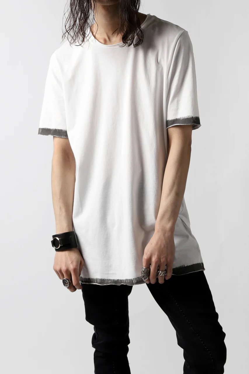 thomkrom BRUSH PAINT END T-SHIRT (OFF WHITE) - Image 2