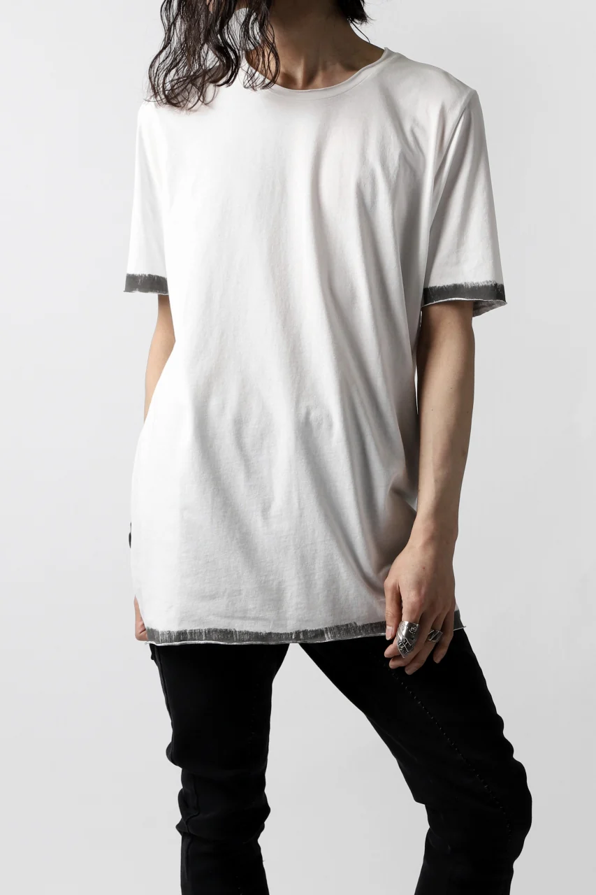 thomkrom BRUSH PAINT END T-SHIRT (OFF WHITE) - Image 3
