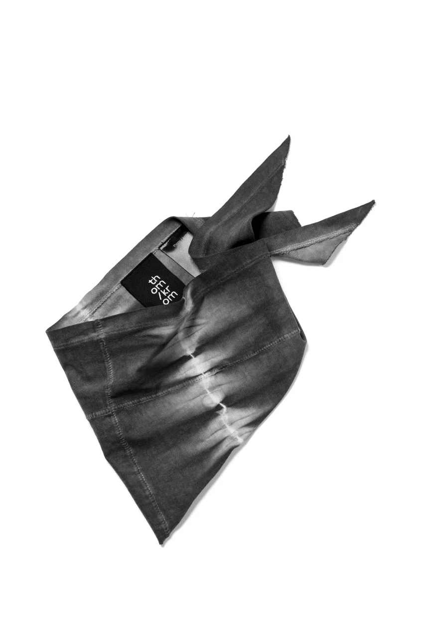 thomkrom DYEING JERSEY COVERED MASK / BANDANA (COLD DYE BLACK)