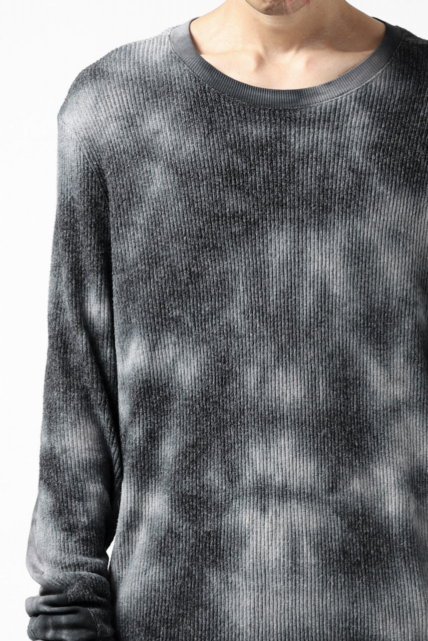thomkrom DYEING LONG SLEEVE TOPS / STRETCH MIXED UP RIB (MARBLE T109) - Image 14
