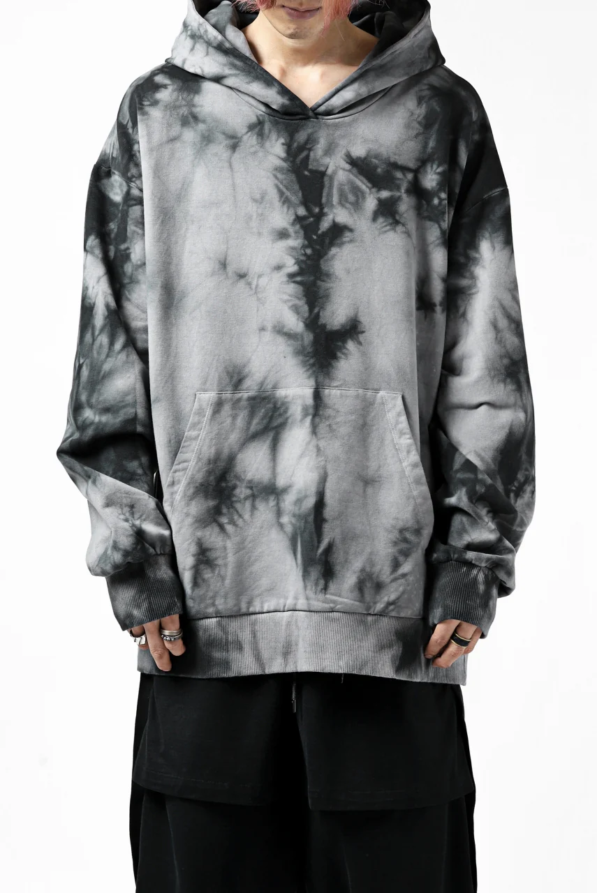 thomkrom DYEING SWEATSHIRT HOODIE / FRENCH TERRY ORGANIC (MARBLE T109) - Image 2