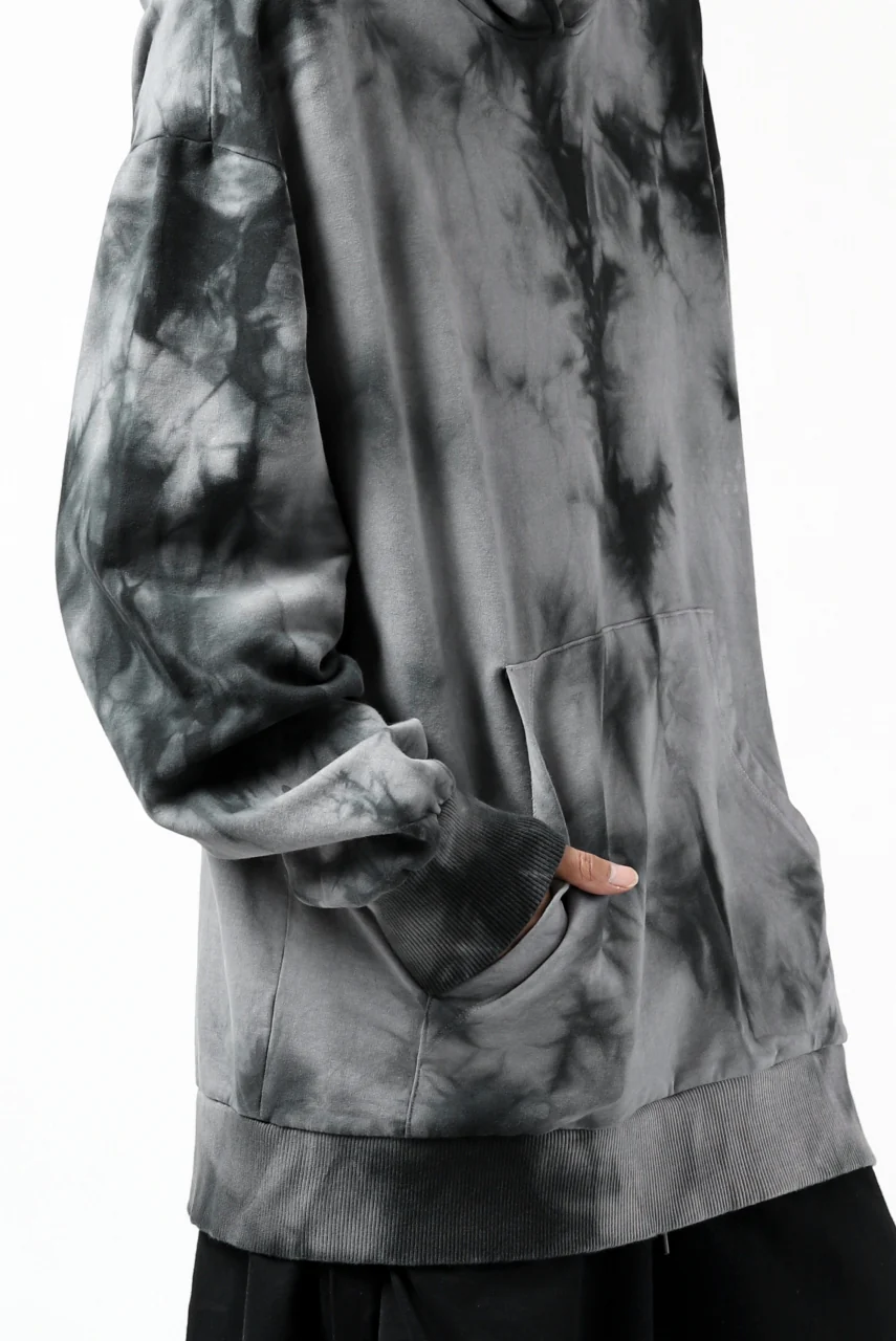 thomkrom DYEING SWEATSHIRT HOODIE / FRENCH TERRY ORGANIC (MARBLE T109) - Image 25
