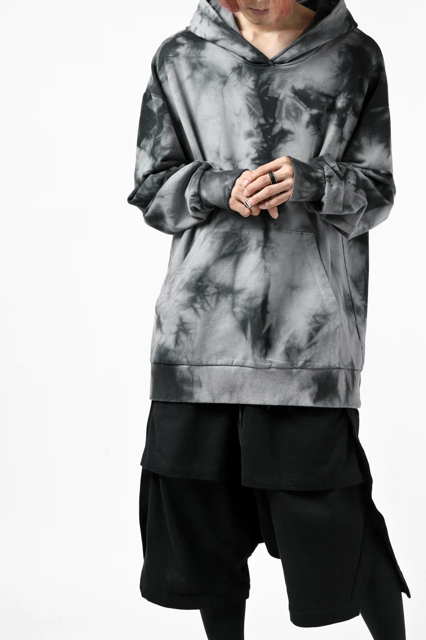 thomkrom DYEING SWEATSHIRT HOODIE / FRENCH TERRY ORGANIC (MARBLE T109) - Image 3