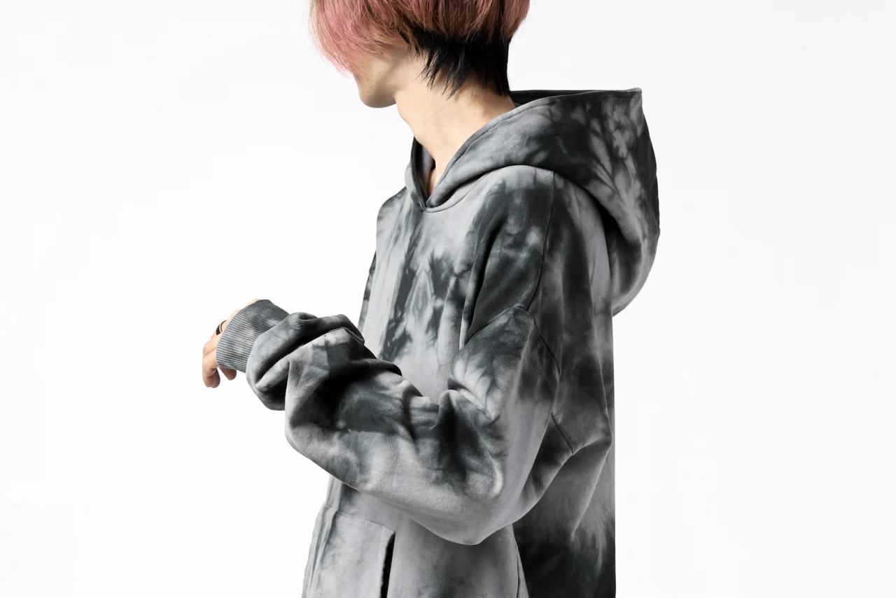 thomkrom DYEING SWEATSHIRT HOODIE / FRENCH TERRY ORGANIC (MARBLE T109) - Image 31