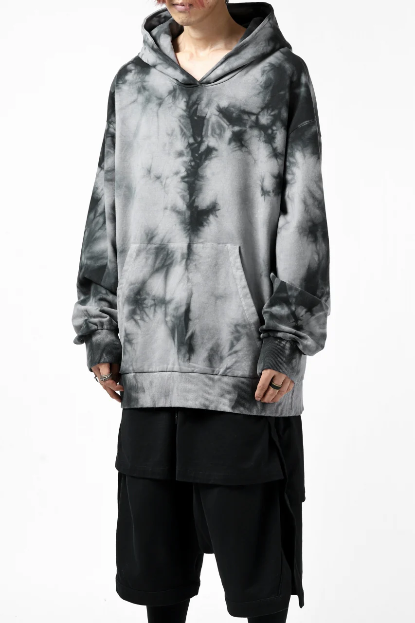 thomkrom DYEING SWEATSHIRT HOODIE / FRENCH TERRY ORGANIC (MARBLE T109) - Image 4