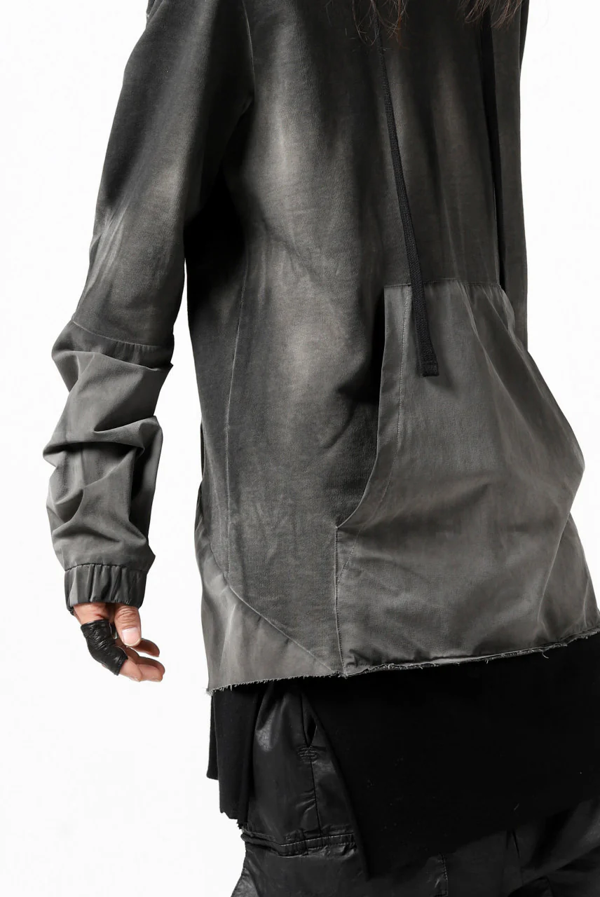 thomkrom DYEING SWITCH PULLOVER HOODIE (COLD DYE BLACK) - Image 15