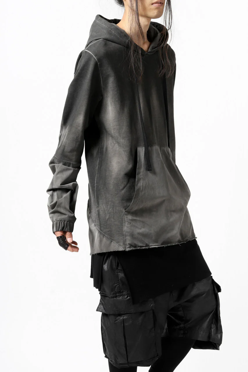 thomkrom DYEING SWITCH PULLOVER HOODIE (COLD DYE BLACK) - Image 5