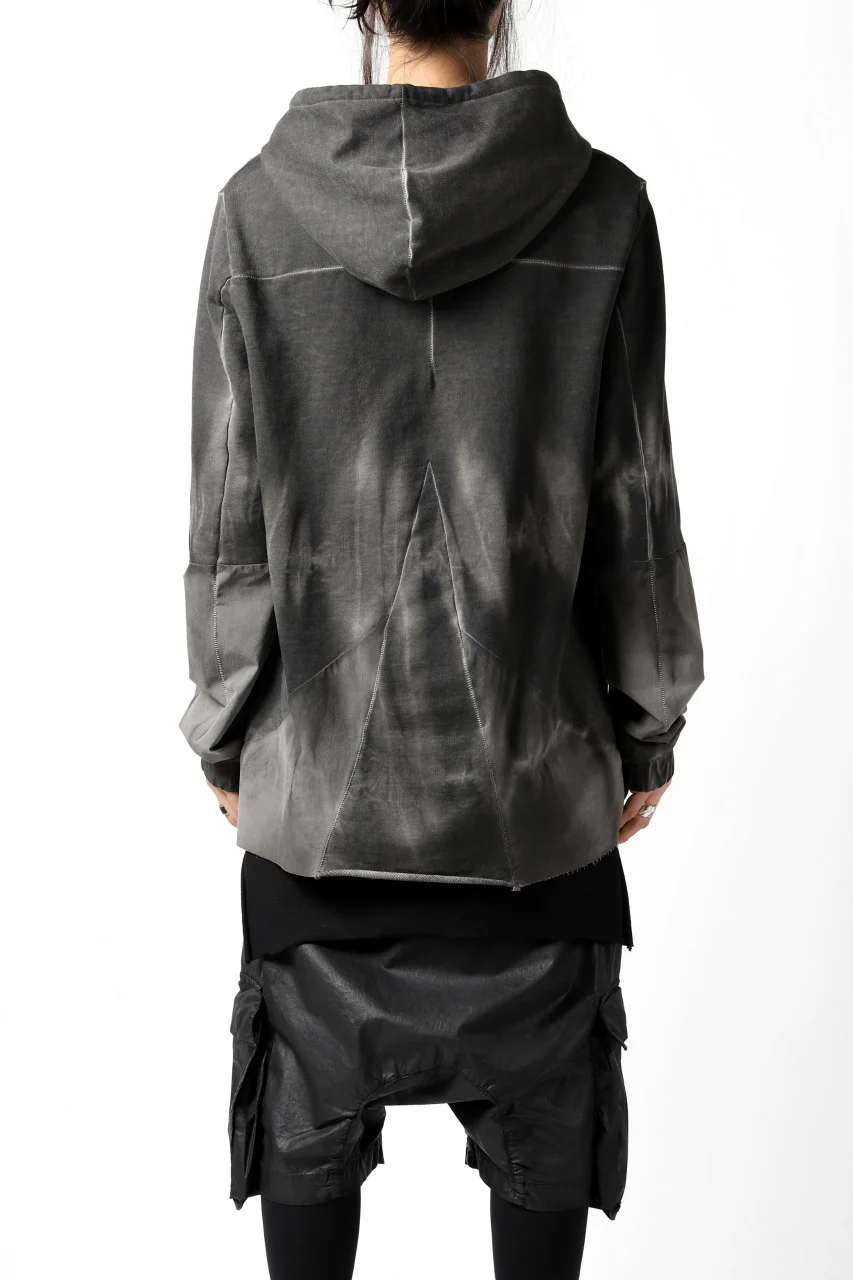 thomkrom DYEING SWITCH PULLOVER HOODIE (COLD DYE BLACK) - Image 8