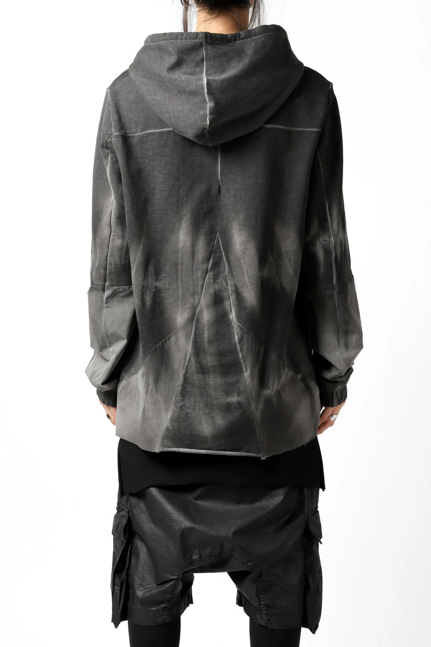 thomkrom DYEING SWITCH PULLOVER HOODIE (COLD DYE BLACK) - Image 9