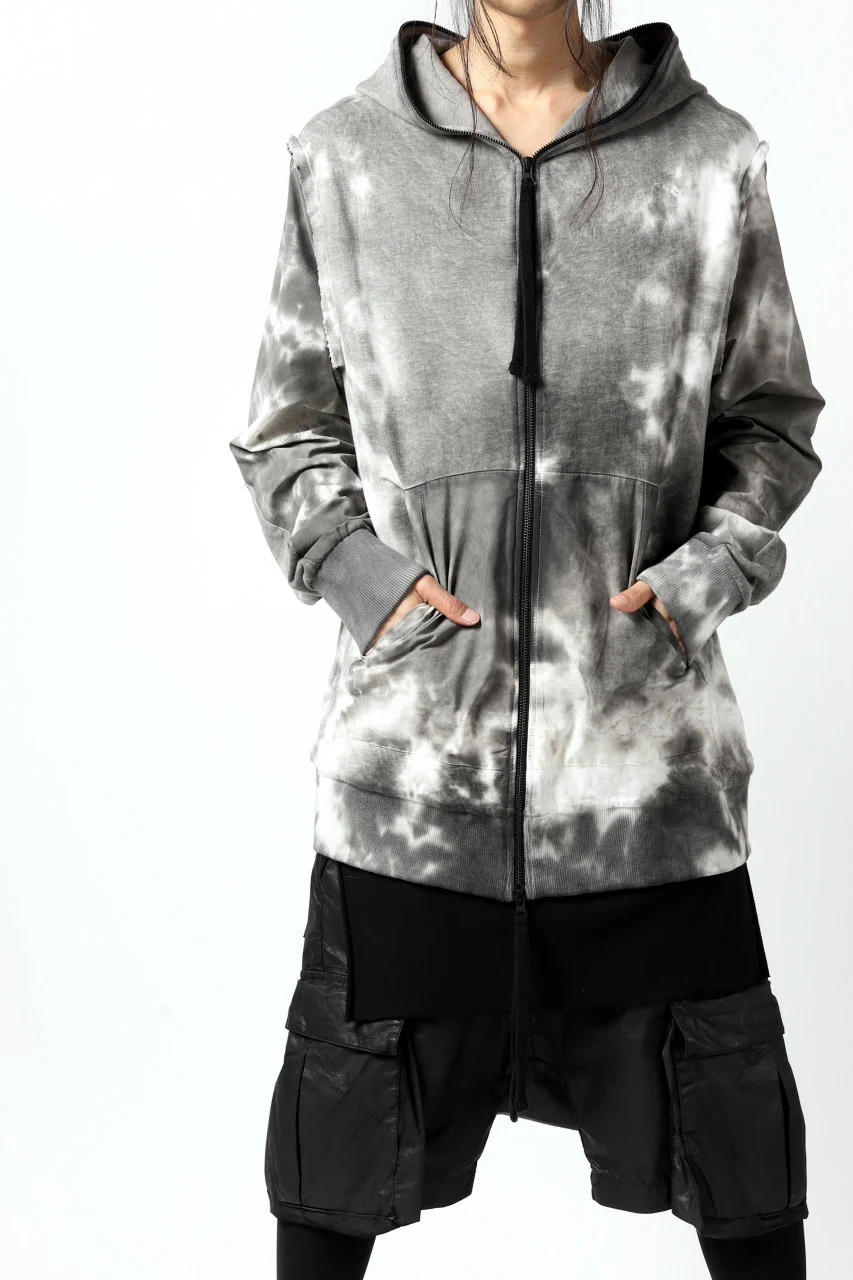 thomkrom DYEING SWITCH ZIPPER HOODIE (MARBLE) - Image 3