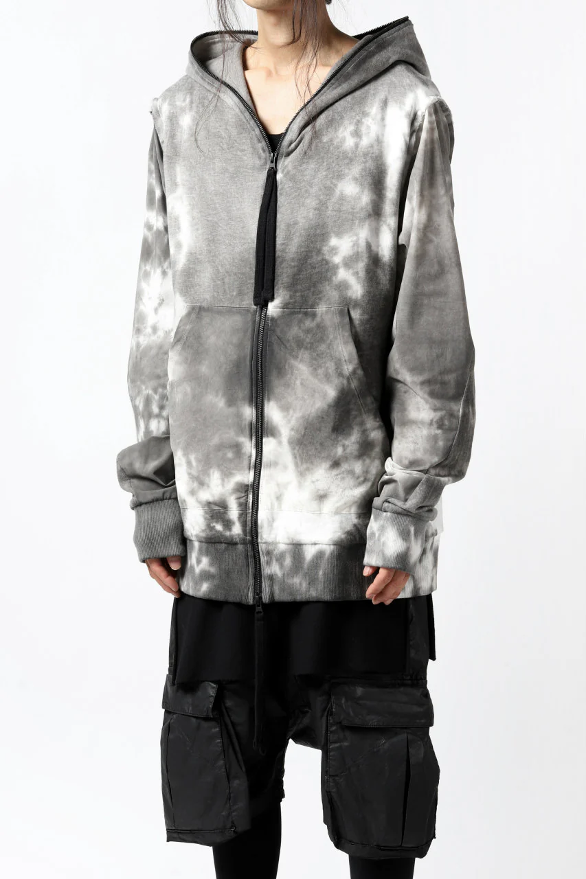 thomkrom DYEING SWITCH ZIPPER HOODIE (MARBLE) - Image 5