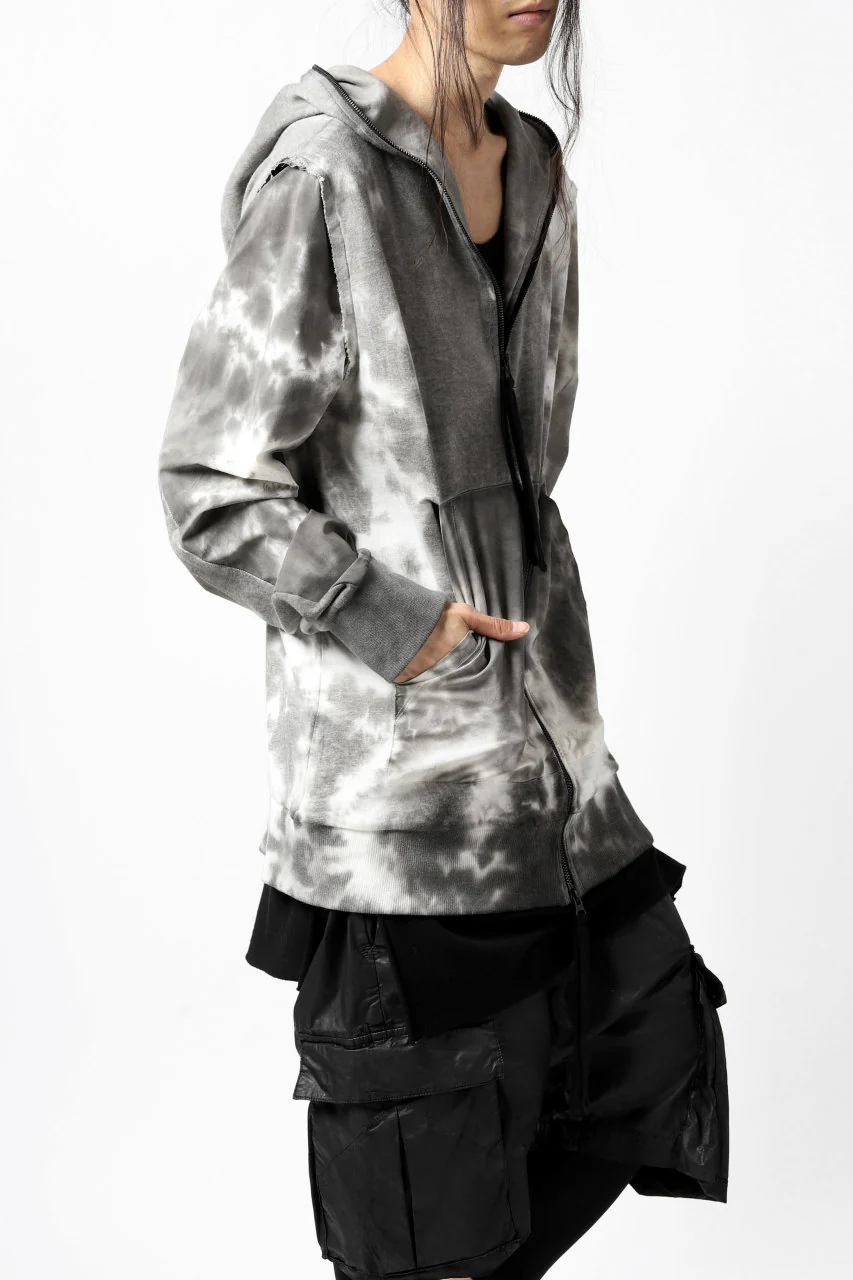 thomkrom DYEING SWITCH ZIPPER HOODIE (MARBLE) - Image 8