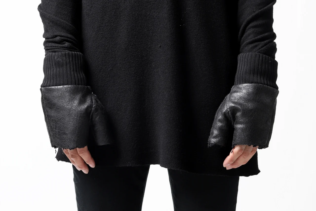 thomkrom FINGER OUT GLOVES / BOA FLEECY JERSEY (BLACK) - Image 22