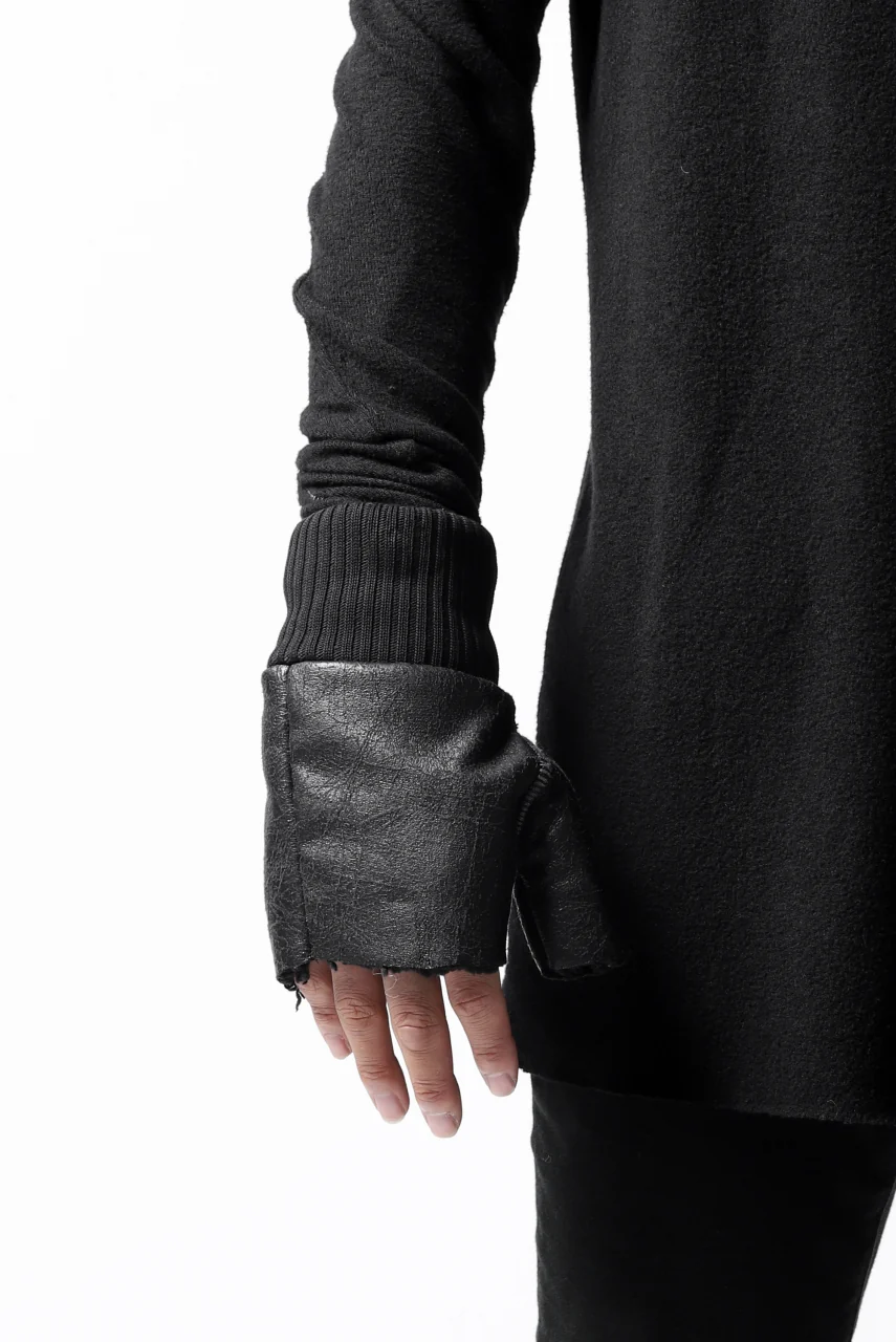 thomkrom FINGER OUT GLOVES / BOA FLEECY JERSEY (BLACK) - Image 7