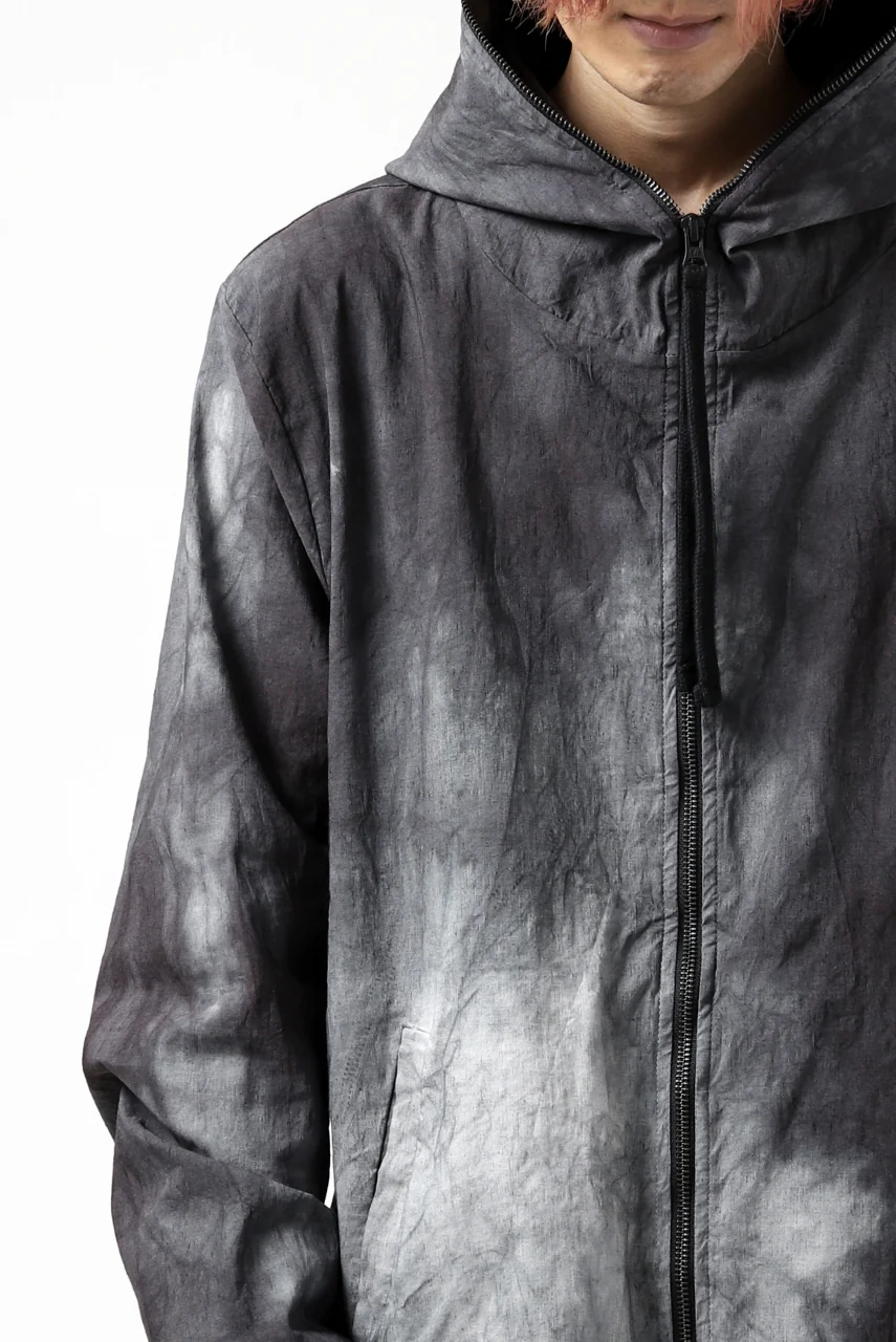 thomkrom HOODIE ZIP JACKET BACK POCKET DETAIL / DYEING WOVEN ELASTIC (MARBLE T109) - Image 18