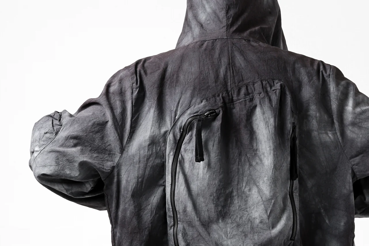 thomkrom HOODIE ZIP JACKET BACK POCKET DETAIL / DYEING WOVEN ELASTIC (MARBLE T109) - Image 27