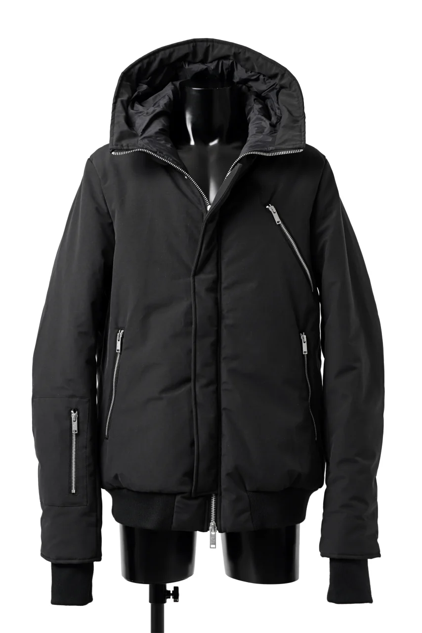thomkrom HOODIE ZIP JACKET / WARM PADDED (BLACK)