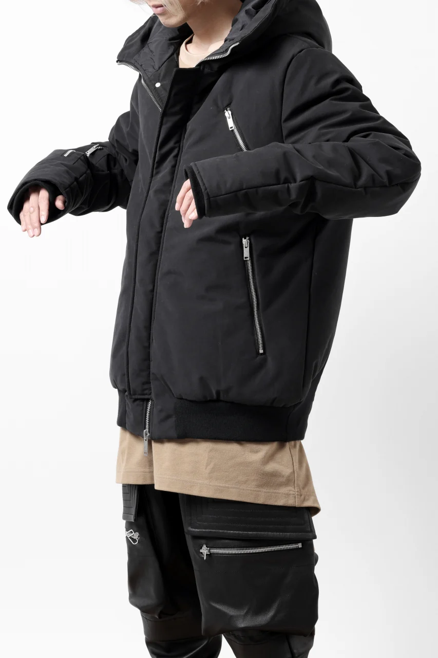 thomkrom HOODIE ZIP JACKET / WARM PADDED (BLACK) - Image 12