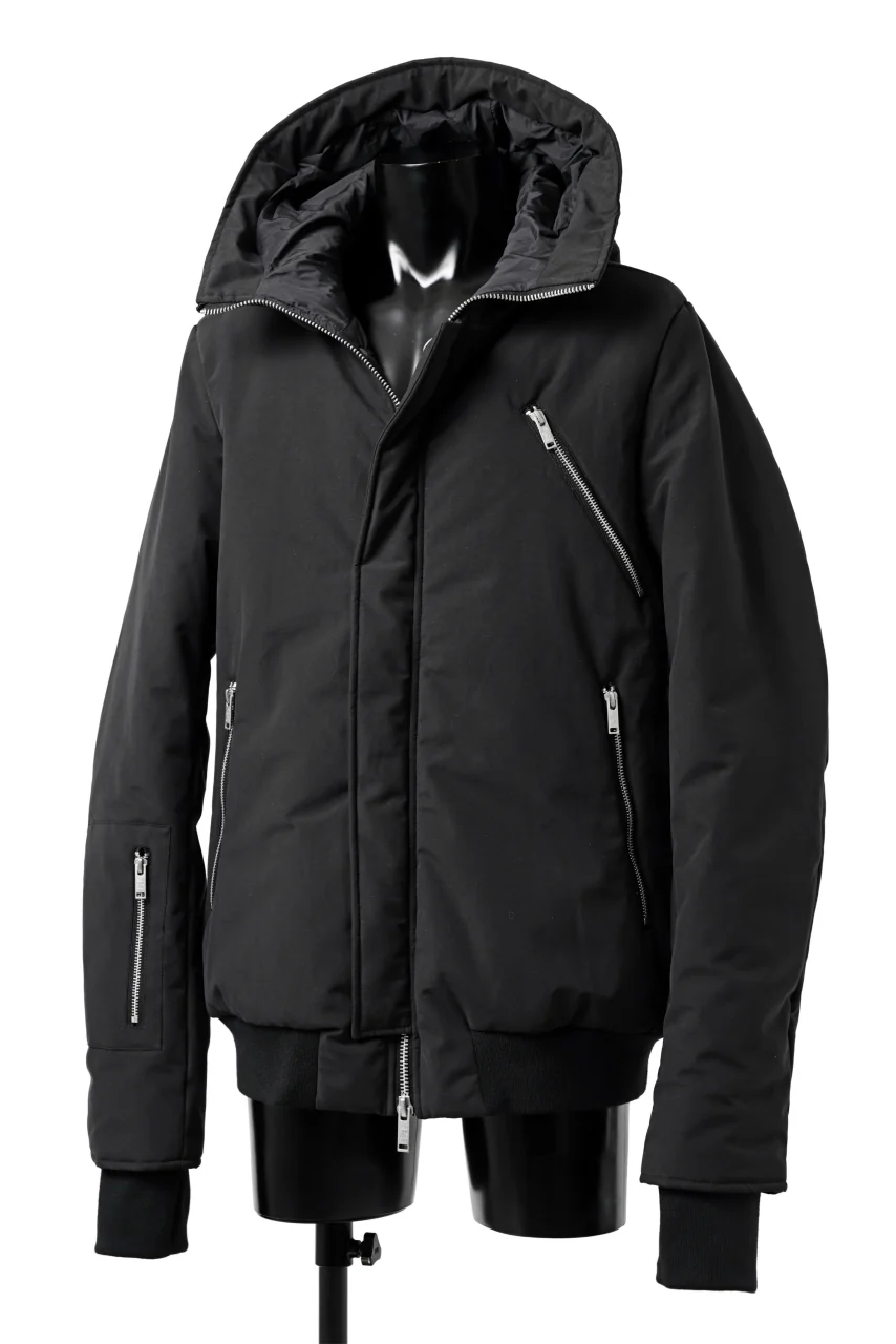 thomkrom HOODIE ZIP JACKET / WARM PADDED (BLACK) - Image 26