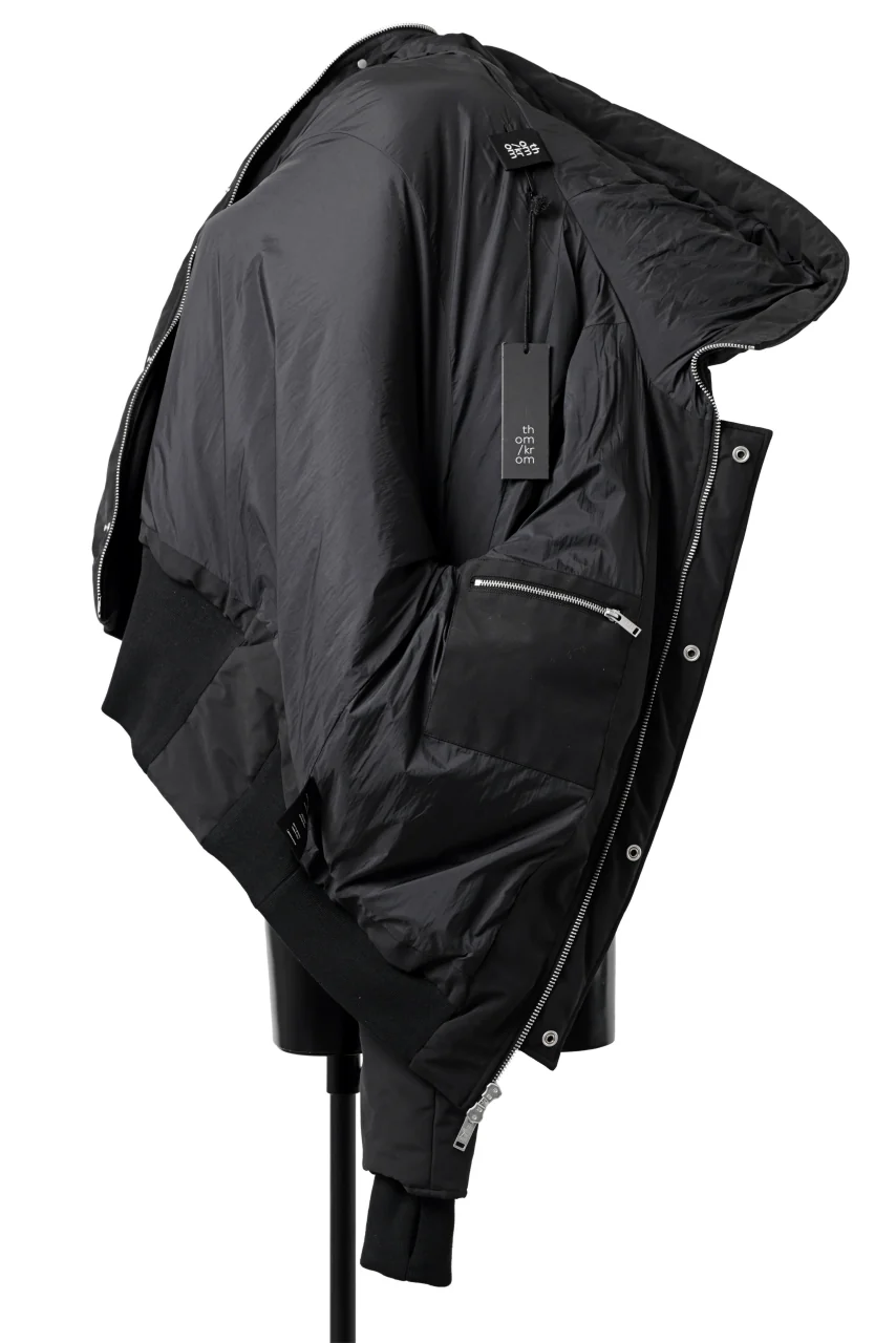 thomkrom HOODIE ZIP JACKET / WARM PADDED (BLACK) - Image 33