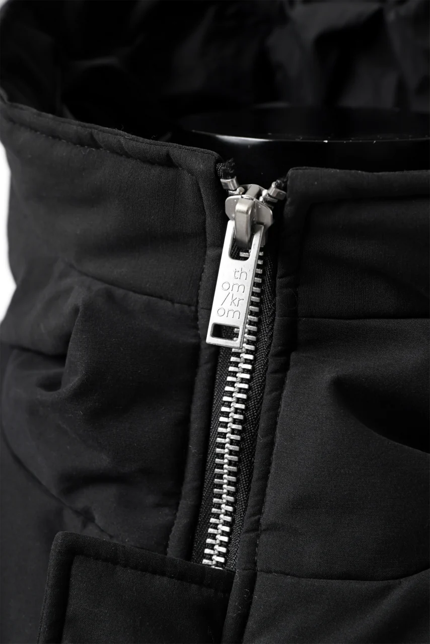 thomkrom HOODIE ZIP JACKET / WARM PADDED (BLACK) - Image 36