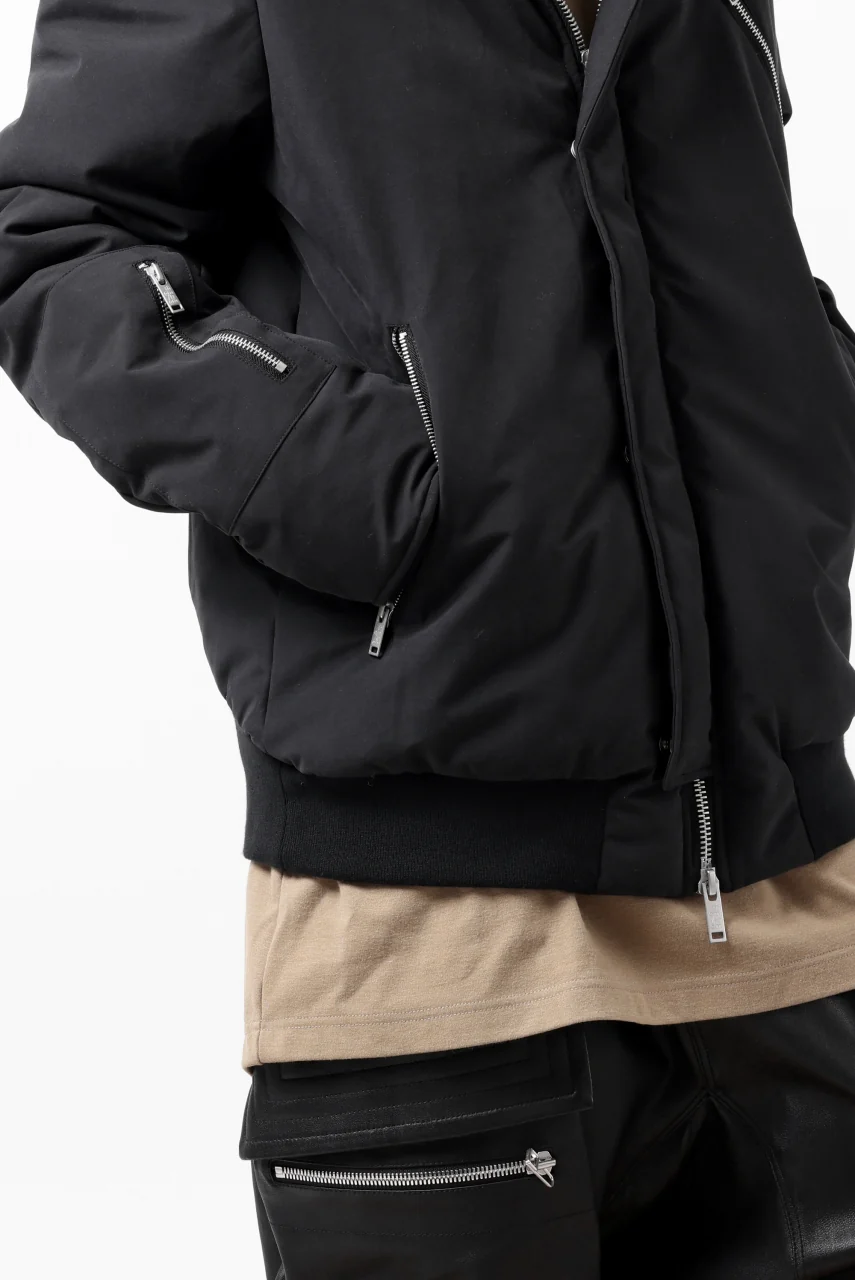 thomkrom HOODIE ZIP JACKET / WARM PADDED (BLACK) - Image 56