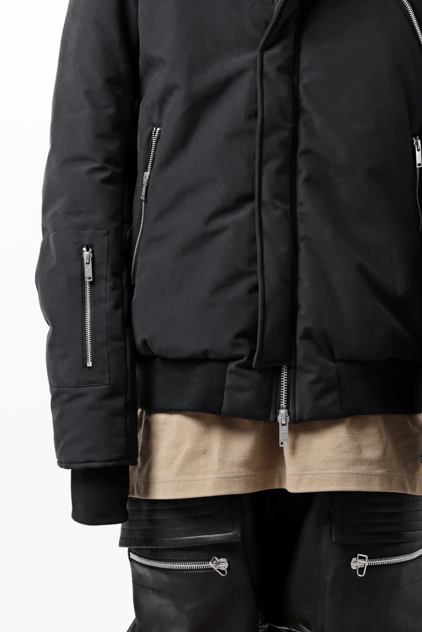 thomkrom HOODIE ZIP JACKET / WARM PADDED (BLACK) - Image 57