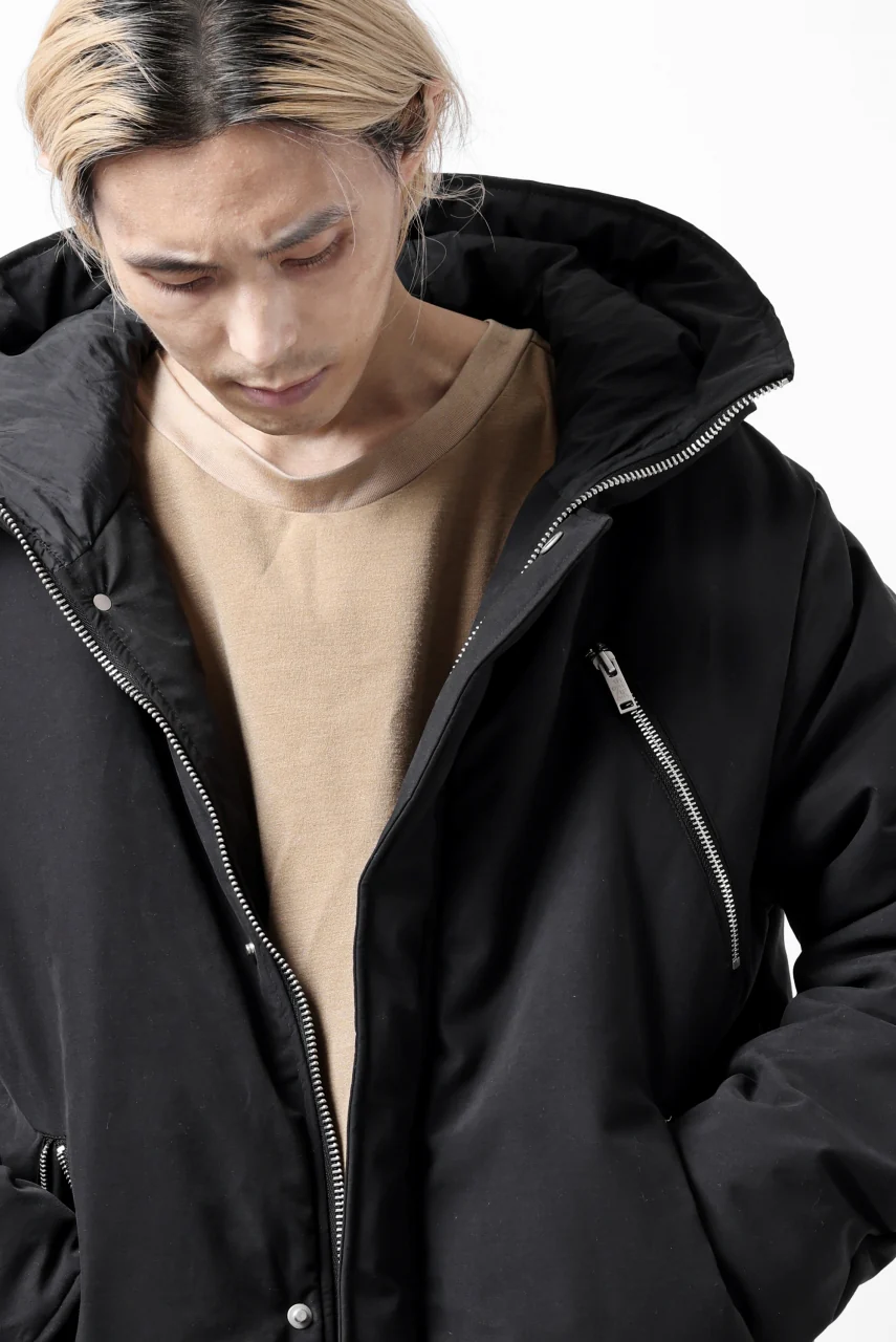 thomkrom HOODIE ZIP JACKET / WARM PADDED (BLACK) - Image 60