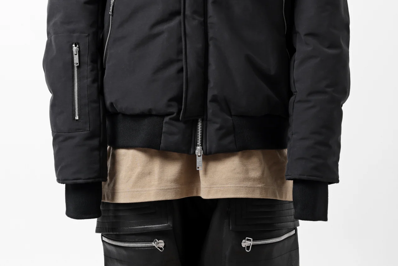 thomkrom HOODIE ZIP JACKET / WARM PADDED (BLACK) - Image 64