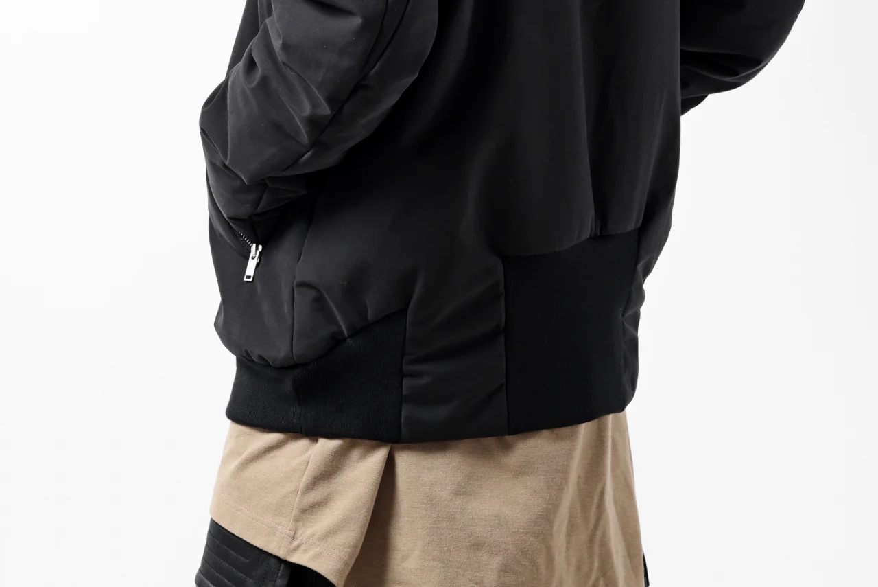 thomkrom HOODIE ZIP JACKET / WARM PADDED (BLACK) - Image 65