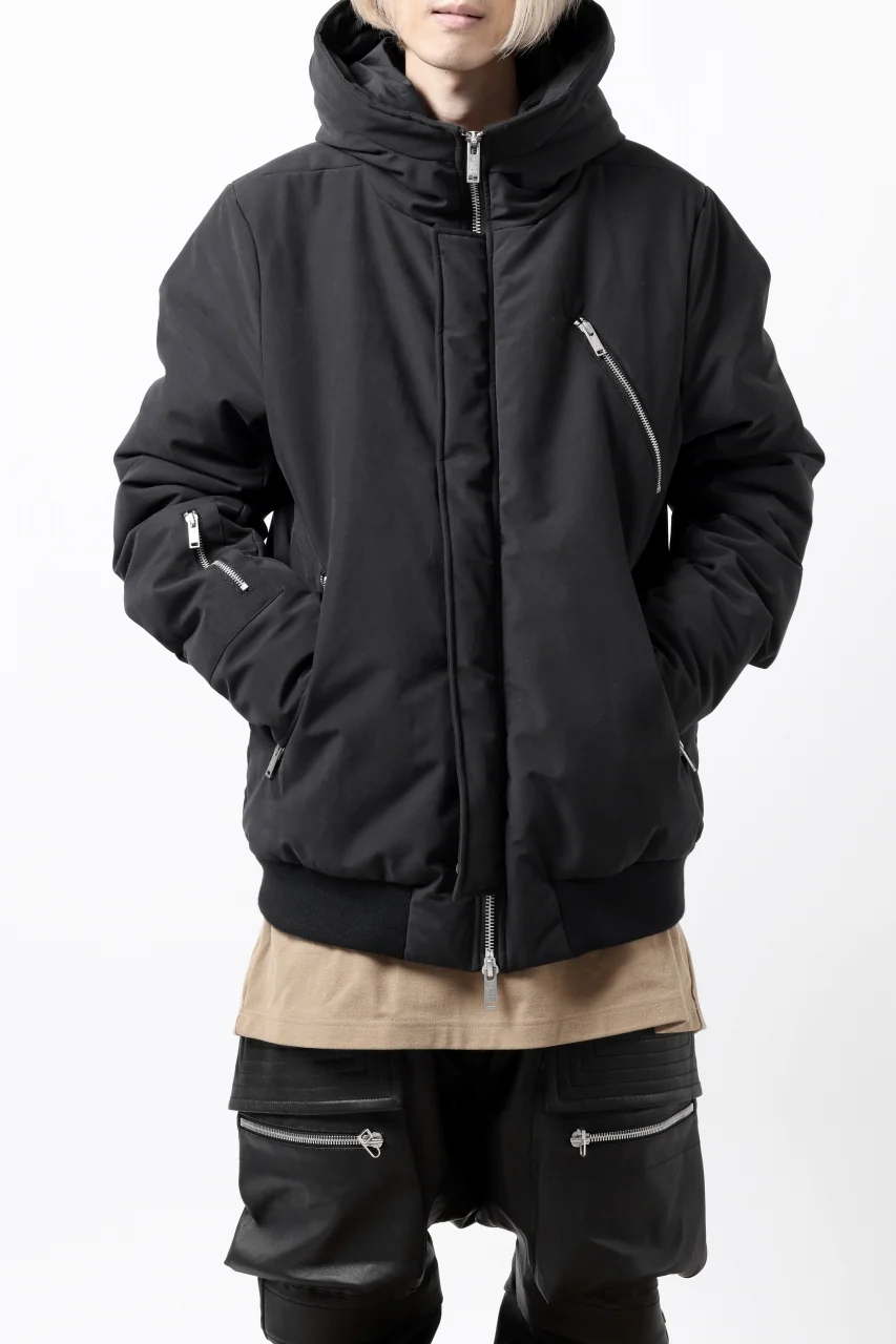 thomkrom HOODIE ZIP JACKET / WARM PADDED (BLACK) - Image 8