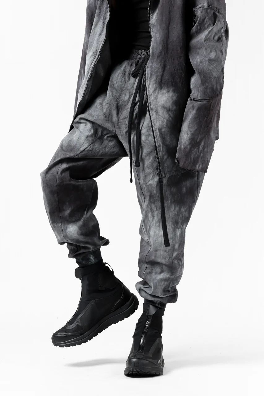 thomkrom LOW CROTCH JOGGER PANTS / DYEING WOVEN ELASTIC (MARBLE T109) - Image 10