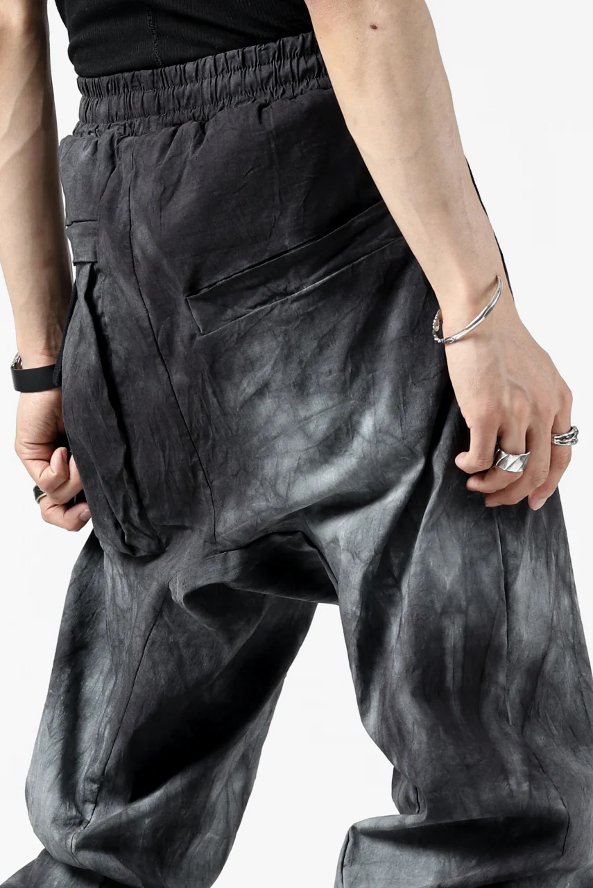 thomkrom LOW CROTCH JOGGER PANTS / DYEING WOVEN ELASTIC (MARBLE T109) - Image 19