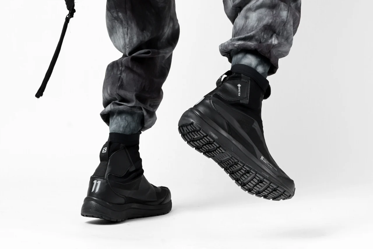 thomkrom LOW CROTCH JOGGER PANTS / DYEING WOVEN ELASTIC (MARBLE T109) - Image 24