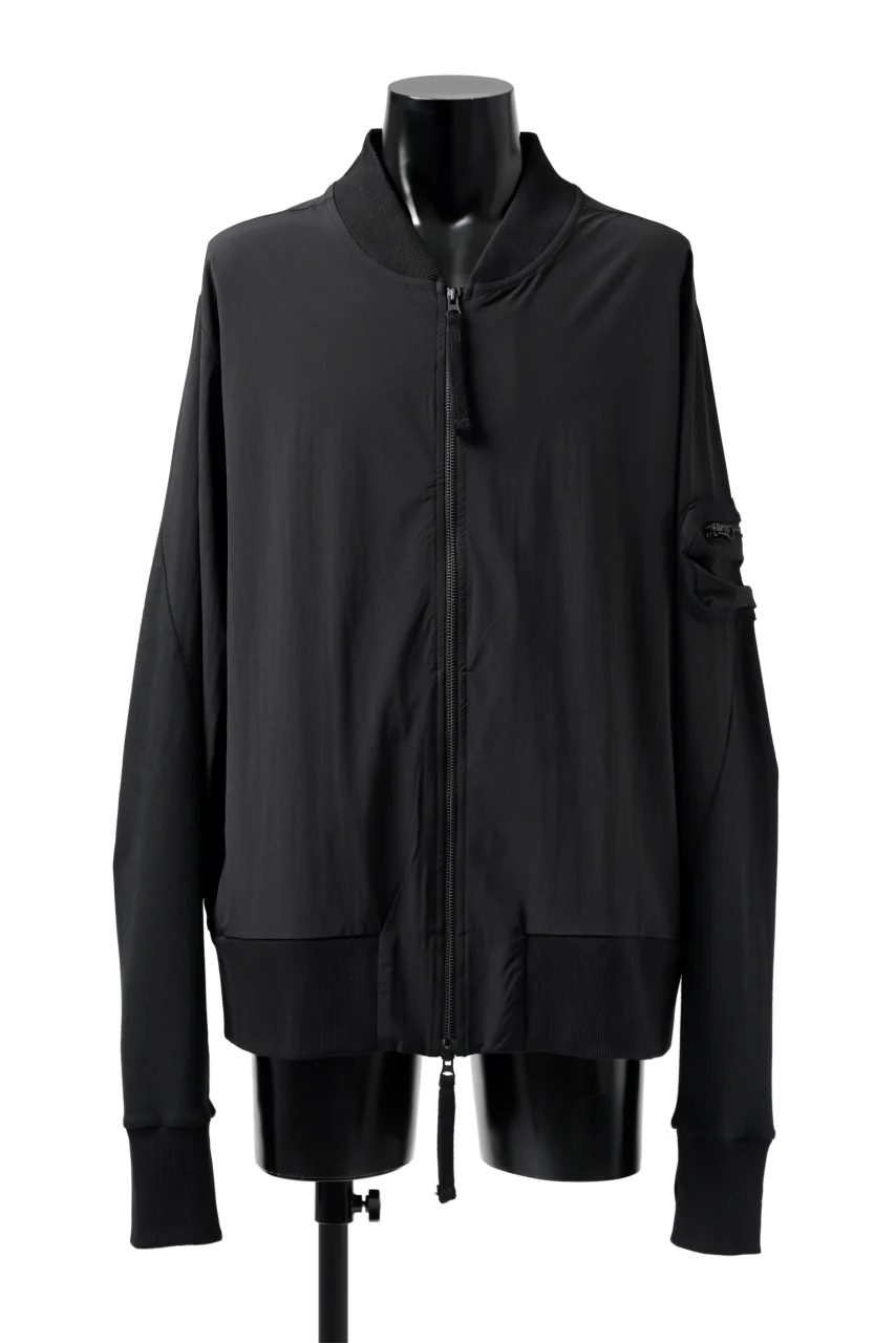 thomkrom MA-1 JACKET / ELASTIC NYLON (BLACK)